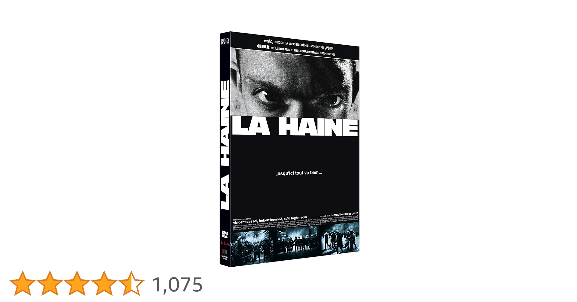 LA HAINE DVD　憎しみ Amazon.co.jp: 憎しみ [DVD] : ヴァンサン・カッセル, ユベール